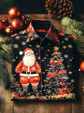 Herren-Luxus-Weihnachts feier lang ärmel iges Button-Down-Shirt